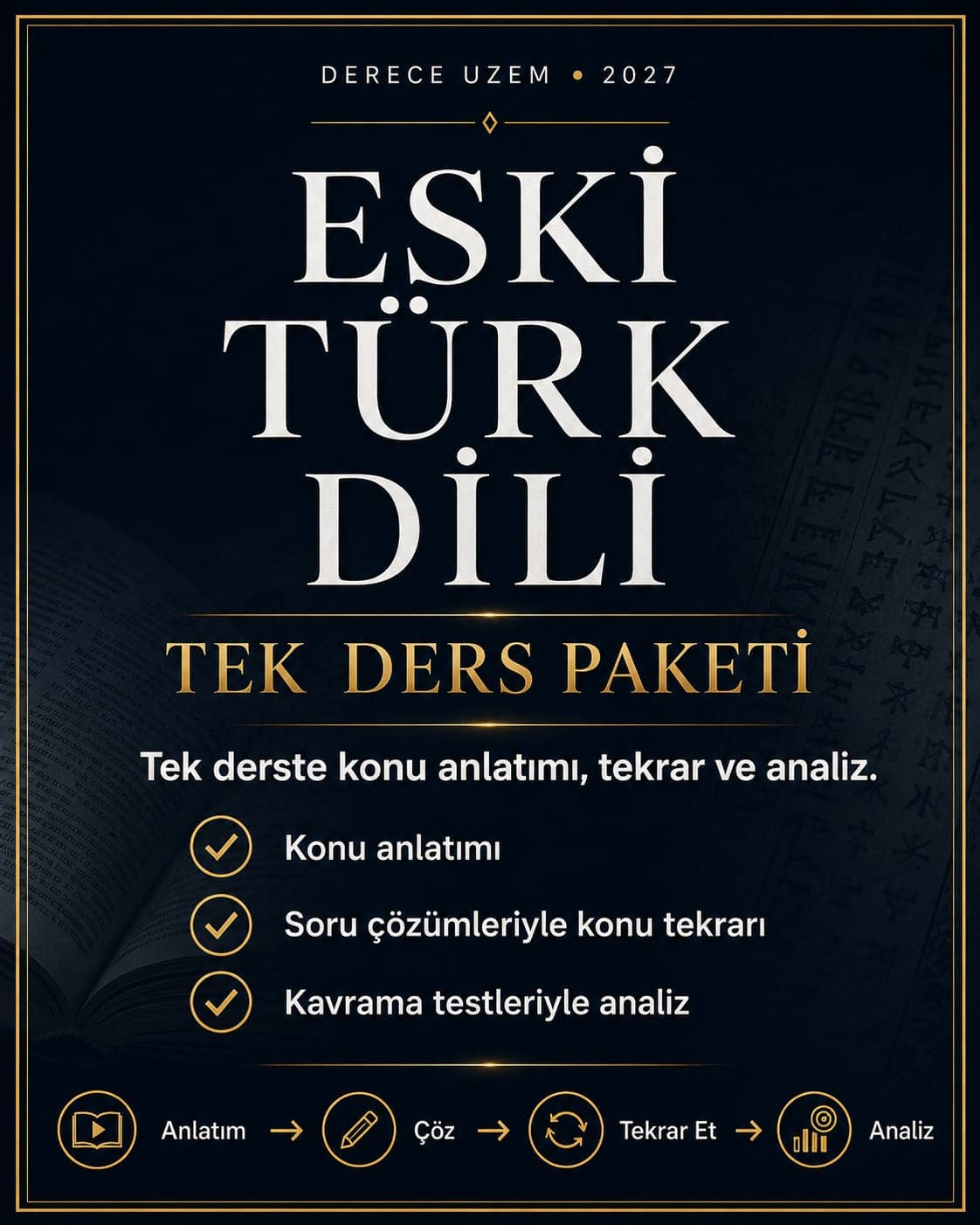 2027 Eski Türk Dili Tek Ders